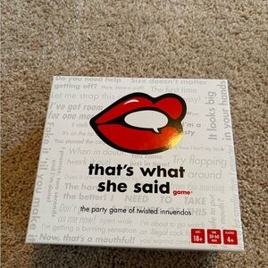 That's What She Said Party Game